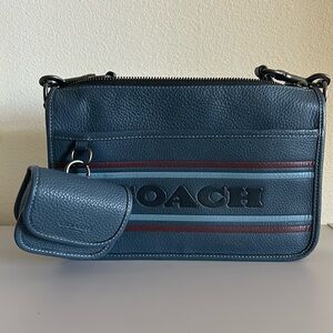 Coach Blue Men’s Bag 9.75x6.5x1.5